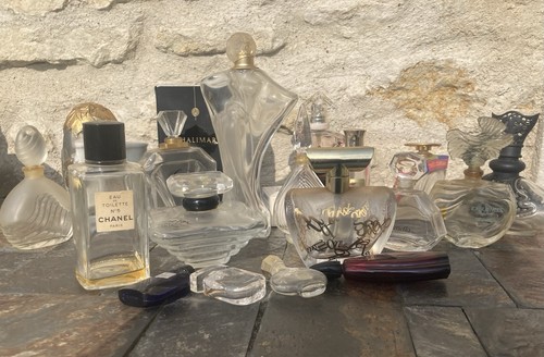 Lot bouteilles flacons et - de,