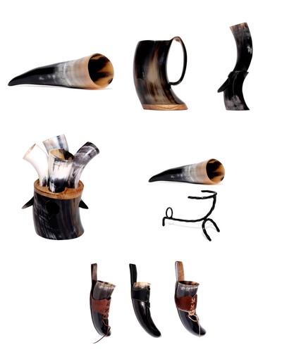 Corne boire de - À, en