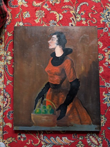 Hst portrait femme - hst, parisienne