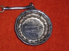 Dinette House Dollhouse All-Stainless Steel Hollow Flat Goldsmith Keychain Child