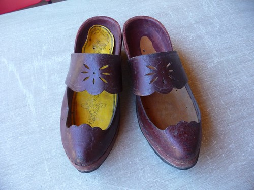 Sabots bois cuir - en, et