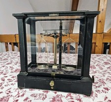 Antique Wm. Ainsworth & Sons Pharmacy Precision Apothecary Balance Scale Wilkens