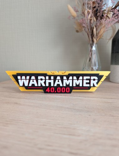 Plaque logo warhammer 40000 - plaque,