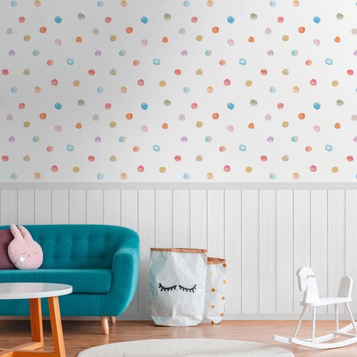 Bois lattes pois papier - &,