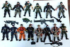 LOT 14 MILITARY SOLDIER FIGURES WITH ACCESSORIES CHAP MEI FIGURE TOY