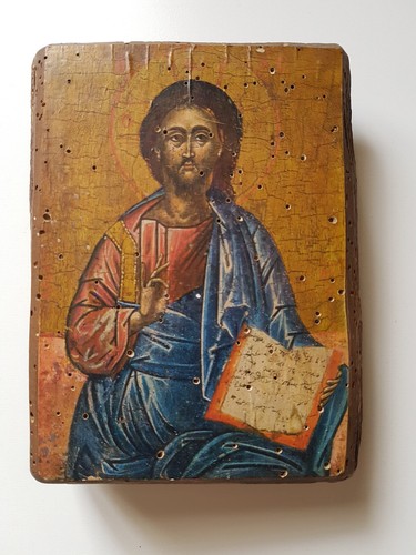 Icône religieuse sur bois - sur,
