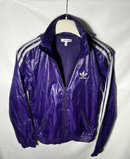 Adidas K-Way Purple Jogging Windbreaker Jacket M Women Windbreaker Jacket