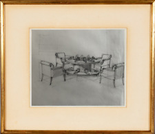DLG 1930s DLG DECORATOR FURNITURE DRAWING BY JULES LELEU (28)