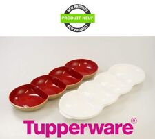 TUPPERWARE® PRODUIT NEUF - Bols "Allegra" en forme de perle Rouge Doré et Blanc