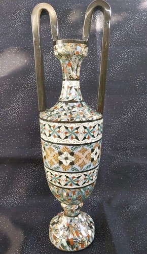 Grand vase amphore mosaïque - grand,