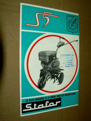 Prospectus motoculteur stafor - motoculteur,