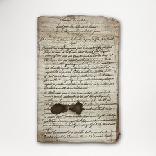 Manuscrit ancien, « Testament de Louis XVI », copie d’époque, France, XVIIIe