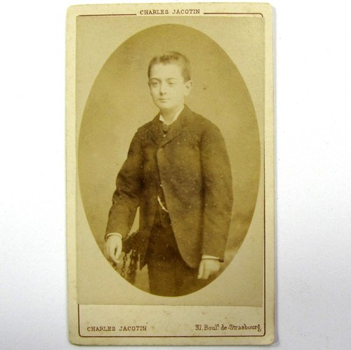 Cdv garçon costume 1886 - garçon,