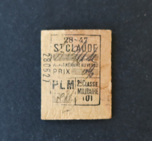 Ancien ticket train plm - ticket, st