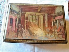 "Antique box "the spinner" sweets Lonka H.de Braekeleer