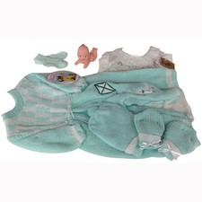 Blue Crochet New born Baby set