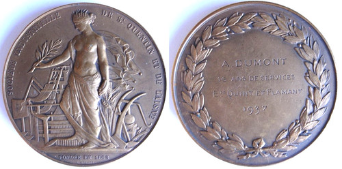 Médaille ste quentin - médaille,,