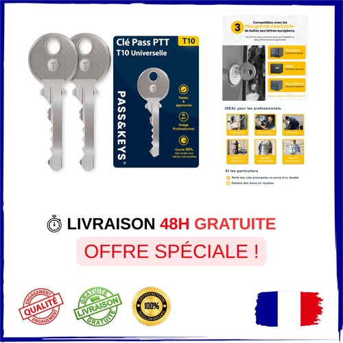 Clé ptt t10 universelle - clé,