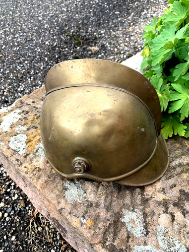 Ancien casque pompier alsace - pompier,