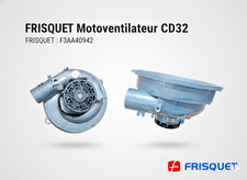 FRISQUET F3AA40942 Motoventilateur CD32 Pièce Détachée Chaudière à Condensation