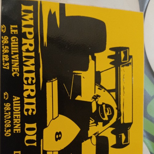 Autocollant publicitaire - , «