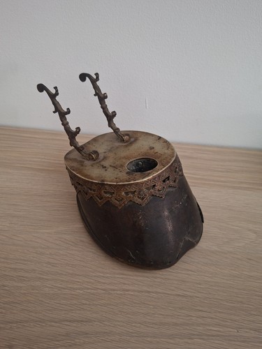 Ancien encrier porte plume - encrier,