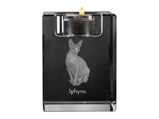 Sphynx bougeoir en cristal