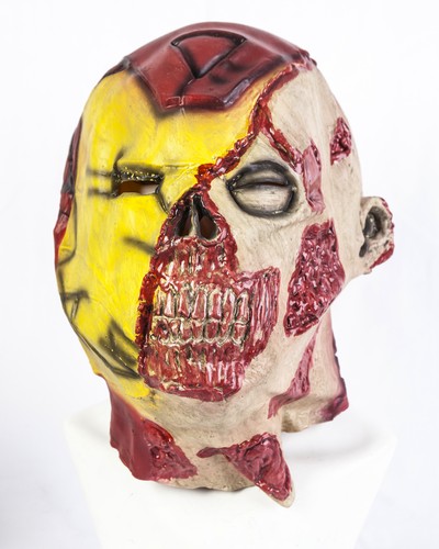 Zombie iron man masque latex - zombie,
