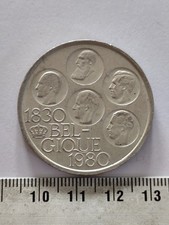 PIECE 500 FRANCS BELGIQUE 1980 150 ans d'indépendance de la Belgique Ref22386J