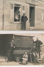 PHOTO CARD TO LOCATE: carpentry c. dubray, wood furniture 2 CPA -