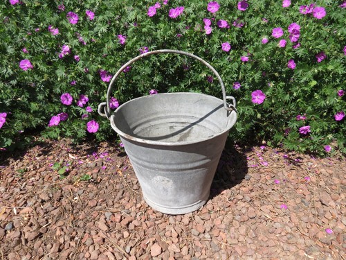 Ancien seau zinc galva - ancien,