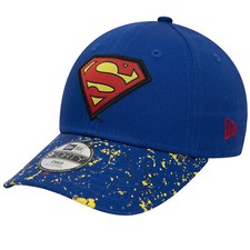 casquettes pour un garçon, New Era 9FORTY DC Superman Kids Cap, Bleu