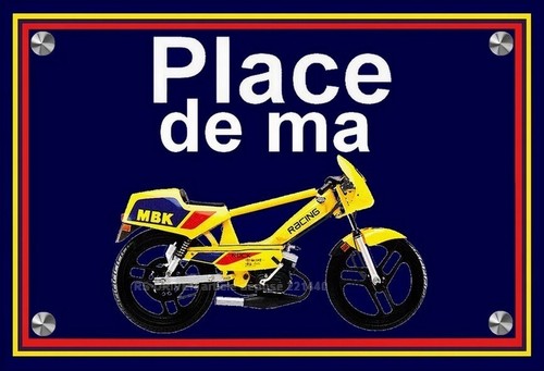 Plaque place mbk - ma, 51