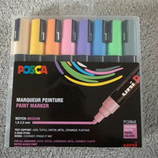 Lot de 8 POSCA pastels