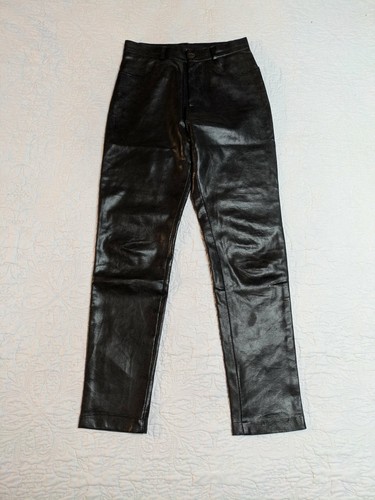 Pantalon noir simili - , cuir