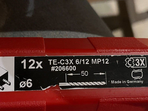 Hilti forets sds - forets, diamètre