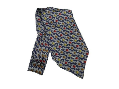 Foulard soie bleu pour - en,