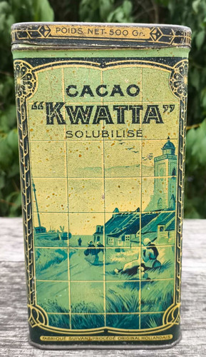 Boîte publicitaire ancienne