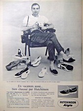 1964 HUTCHINSON EAGLE & CANAT HOLIDAY ADVERTISEMENT WELL SHOE