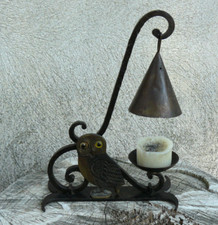 Bougeoir fer forgé années 70