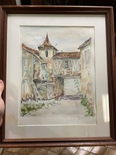 R. Roques Aquarelle Peinture