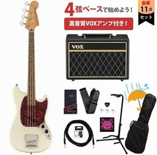 Squier Fender Classic Vibe Mustang Bass Laurel White Electric années 60...