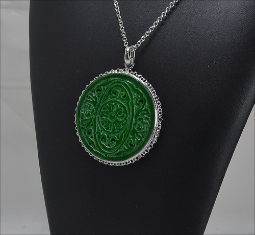Collier pendentif argent - et, en