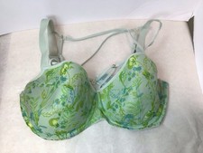 Marlies Dekkers Balcony Style Green/blue Floral Patterned Bra 36DDD/F 