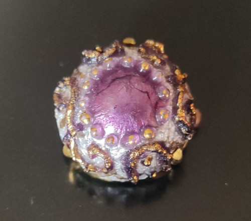 Enamel bijou broche - enamel, bouton