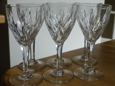 SAINT LOUIS 6 ANCIENS VERRES A