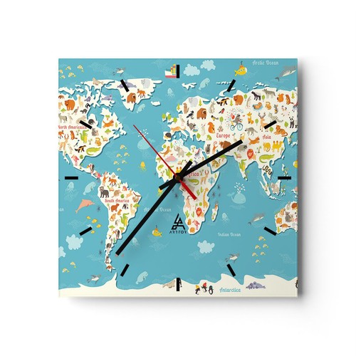 Horloge murale verre - murale,