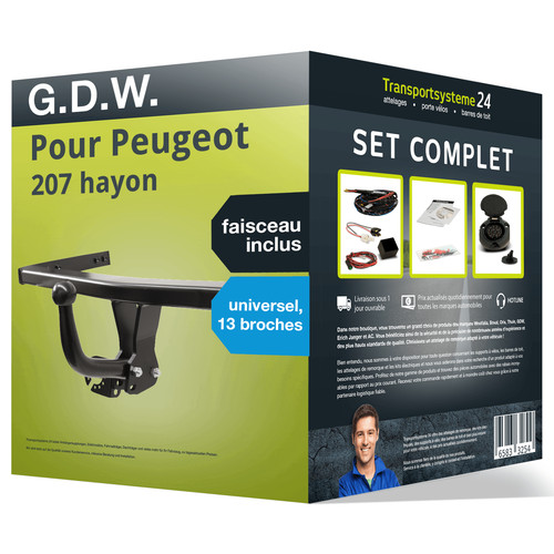 Attelage pour peugeot 207 - attelage,