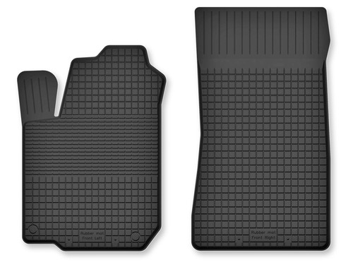 Tapis avant caoutchouc - , bac