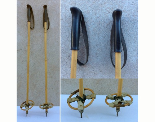 Batons ski bambou et - batons,